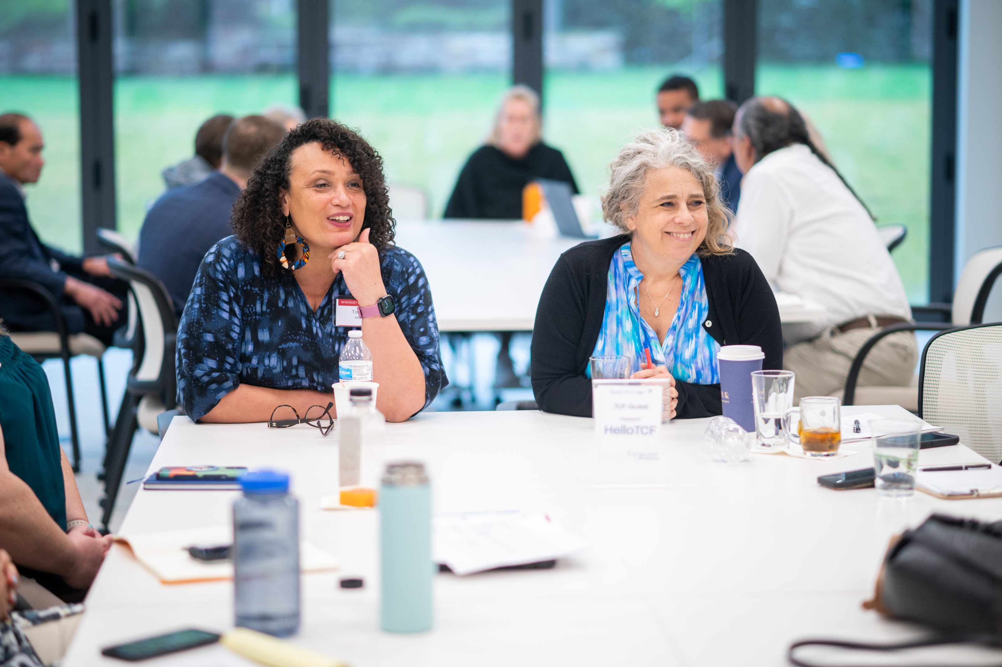 Elizabeth with McKnight president Tonya Allen in Ohio for a Midwest Climate & Energy program field visit.