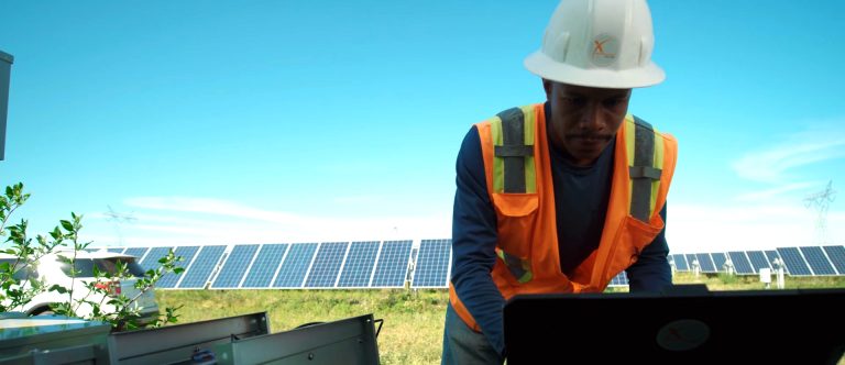 A Technician Maintains A Solar Farm In Minnesota . Credit Power Of Minnesota