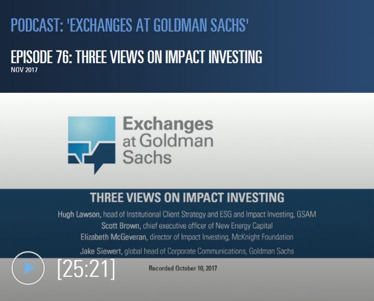 Exchanges At Golman Sachs