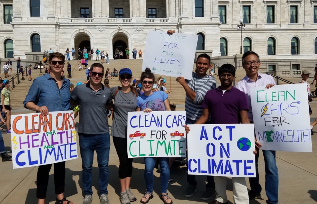 Ben Passer at a Climate Rally
