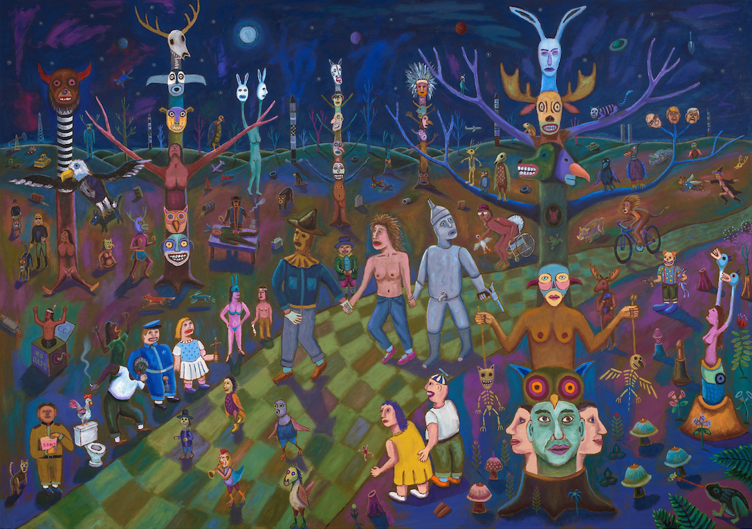 JimDenomieArt 4.1 Jim Denomie Painting: Oz, the Emergence, 2017, oil on canvas