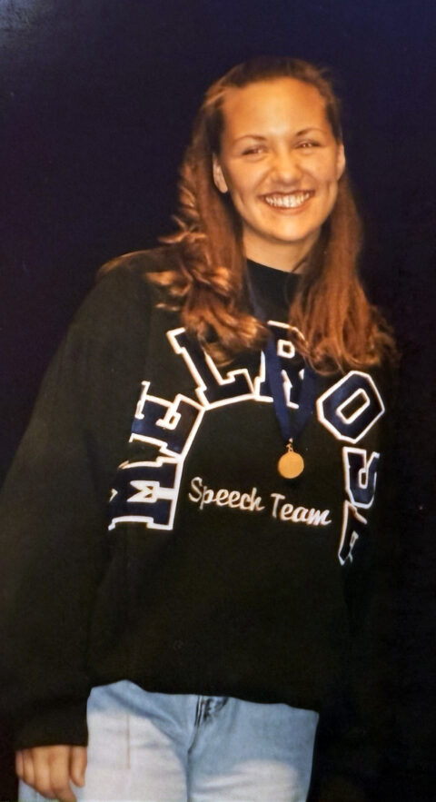 Filmmaker Lynn Melling, pictured here, grew up in Melrose, MN and was on the high school speech team.