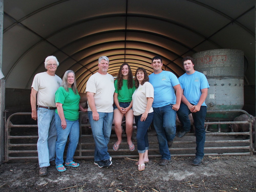 The VanDerPol family posing for a picture