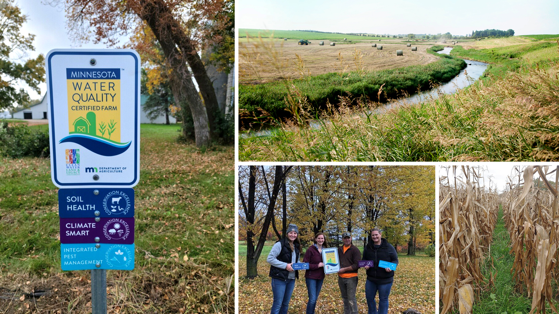 Beeralayda Minnesota waxaa loo aqoonsan yahay dhaqamadooda-cimilo-macaan. Xuquuqda sawirka: Waaxda Beeraha ee Minnesota Photo credit: Minnesota Department of Agriculture Climate Smart Farms Project