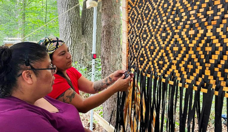 ManidooOgitigaan Cedar Weaving2