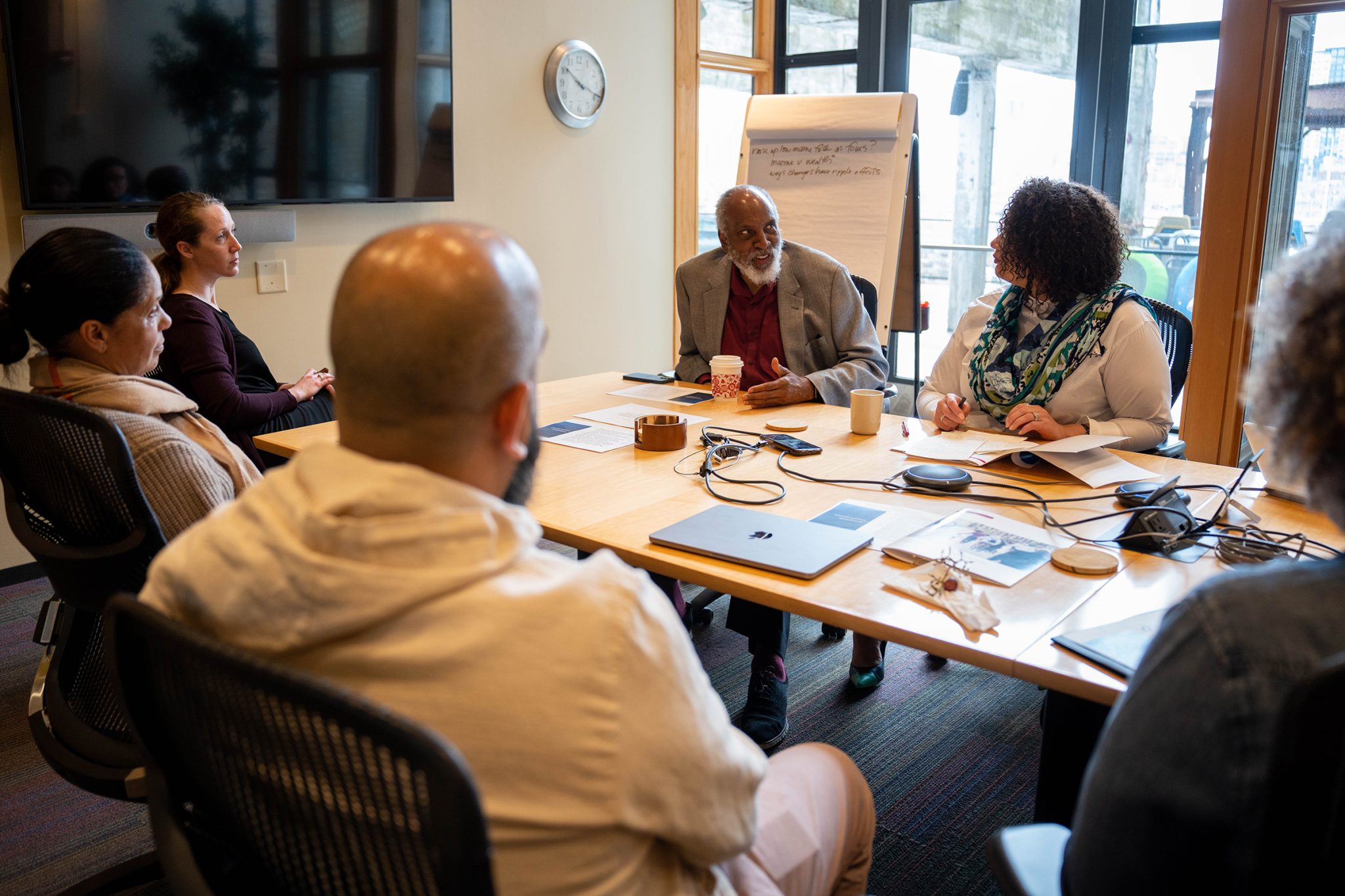 powell shares insights with McKnight's Vibrant & Equitable Communities Program Advisory Panel. Photo credit: Molly Miles