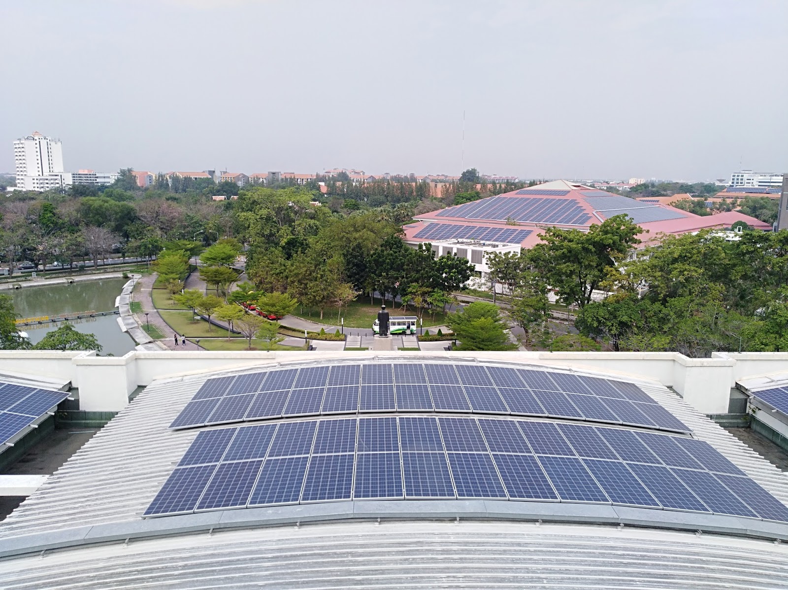 The green campus of Thammasat University Rangsit in Bangkok.