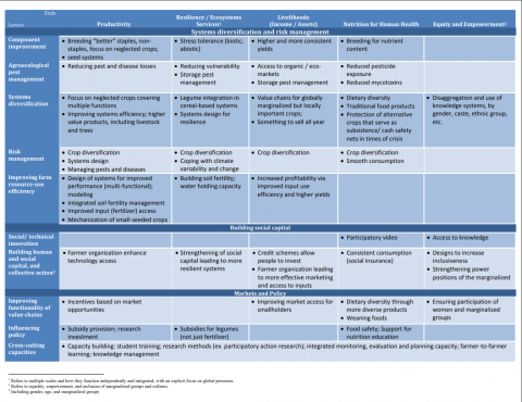 Levers Outcomes