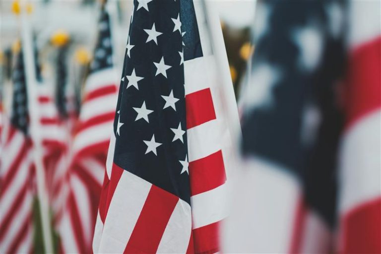 American flags credit Rana Osman Unsplash